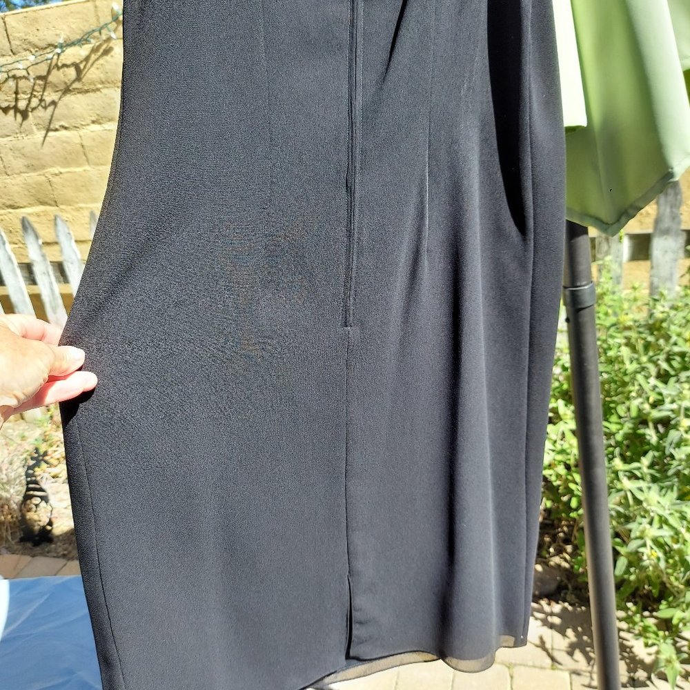 AFTER DARK Little Black Dress Sleeveless Skinny Strap  SZ 16 - Picture 5 of 15